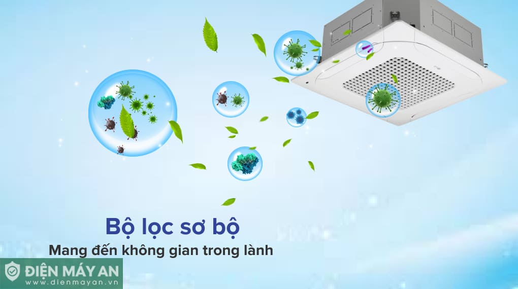 Điều hòa âm trần cassette LG Inverter 48000 BTU ZTNQ48GMLA0